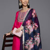 Dhiyona VA Women's Yoke Design Regular Sequinned Kurta with Trousers & With Dupatta