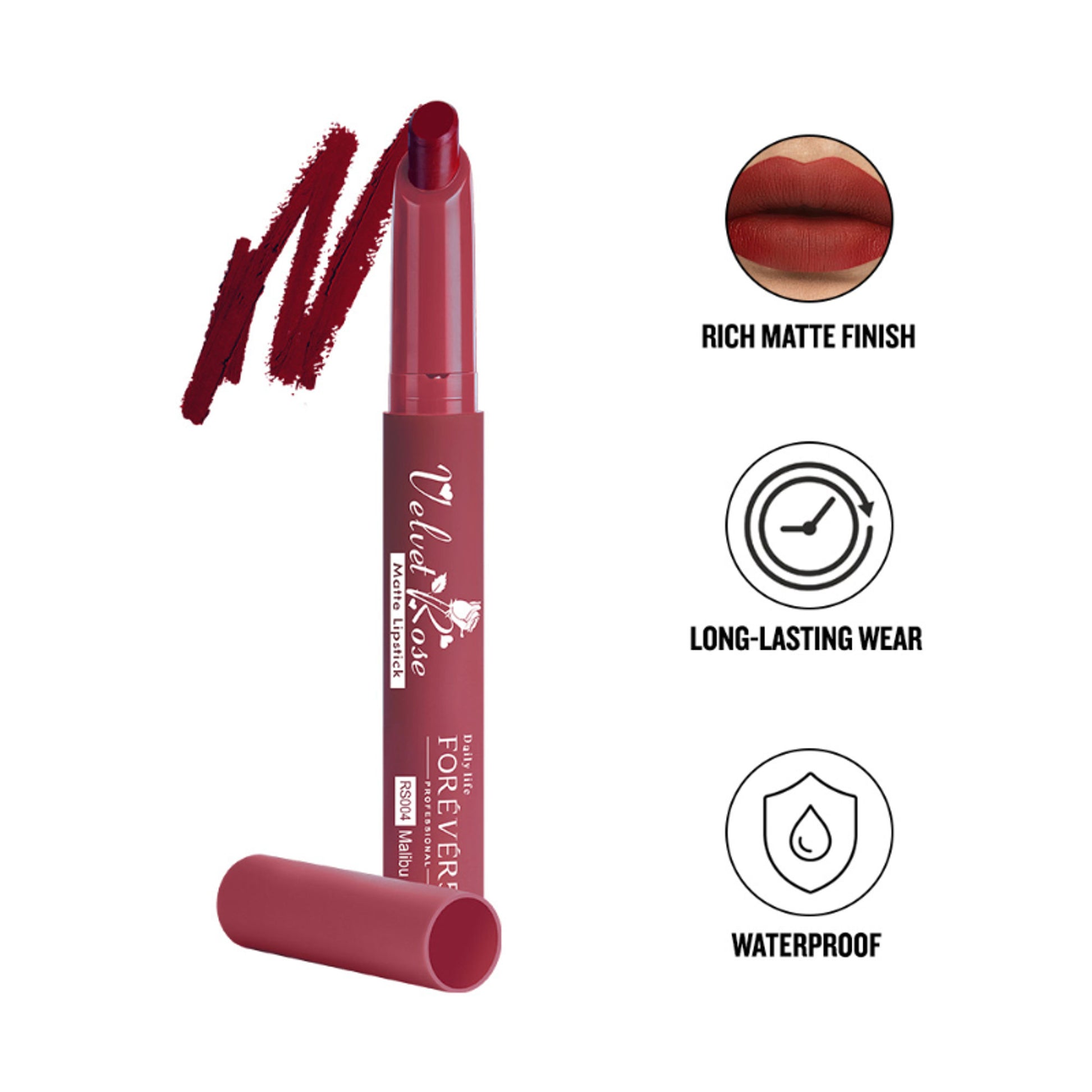 Daily Life Forever52 Velvet Rose Matte Lipstick - RS004 Malibu