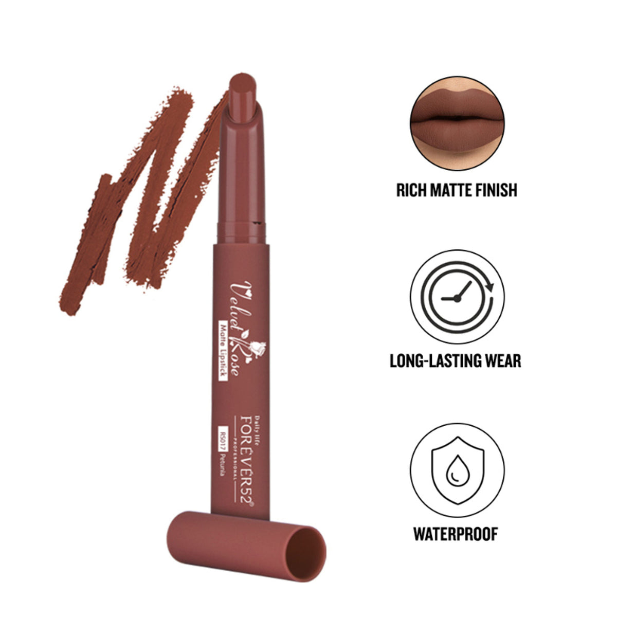 Daily Life Forever52 Velvet Rose Matte Lipstick - Petunia