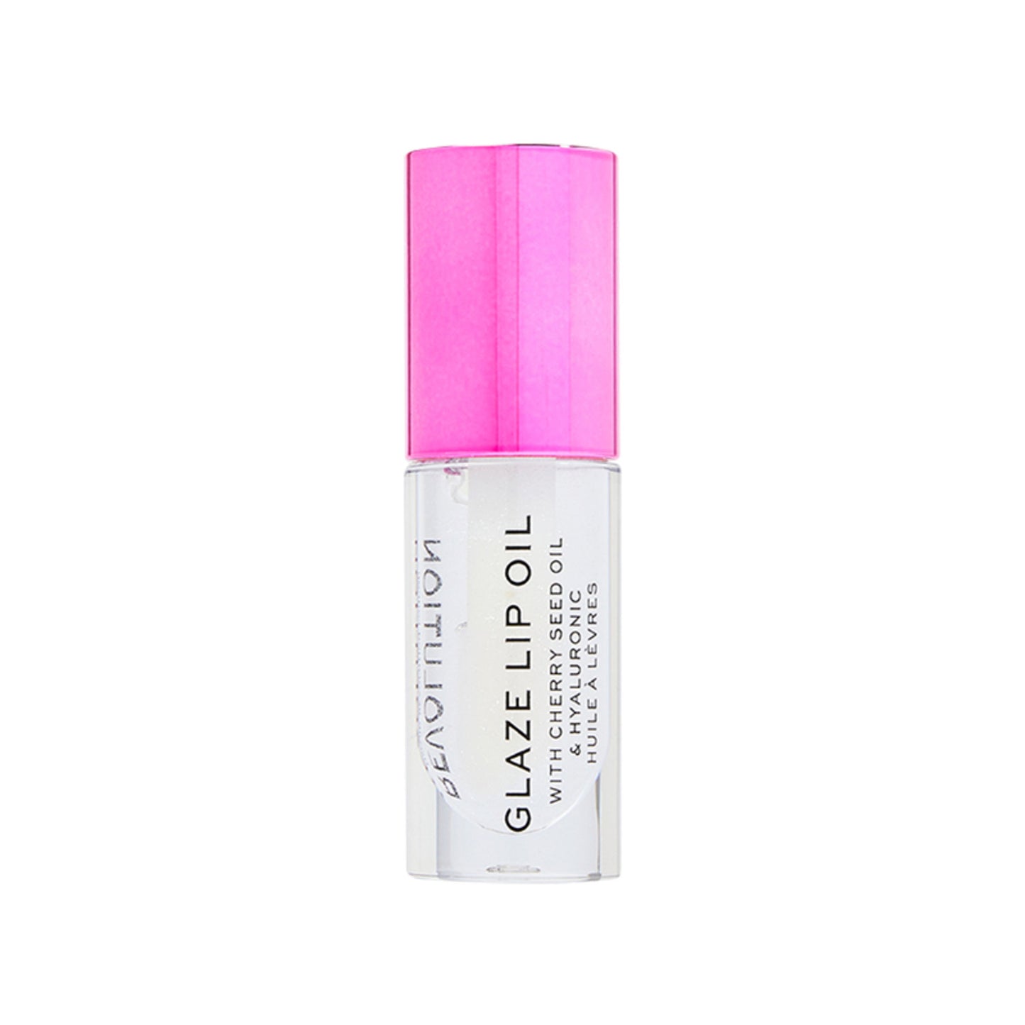 Makeup Revolution Glaze Lip Oil Intense Nourishment With Hyaluronic Acid Vitamin E - Lust Clear
