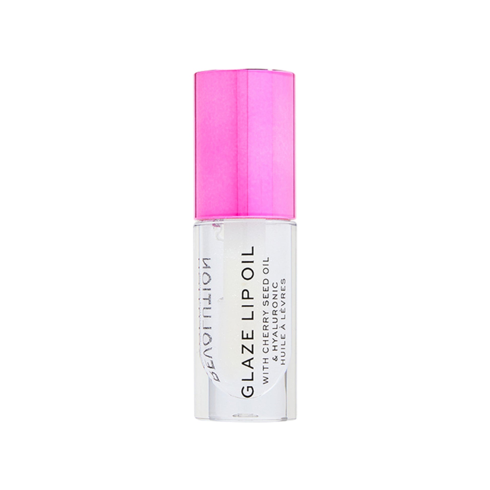 Makeup Revolution Glaze Lip Oil Intense Nourishment With Hyaluronic Acid Vitamin E - Lust Clear