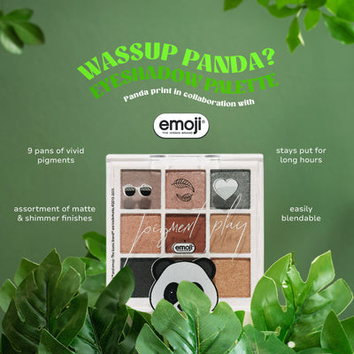 Pigment Play X Emoji Eyeshadow Palette - Wassup Panda