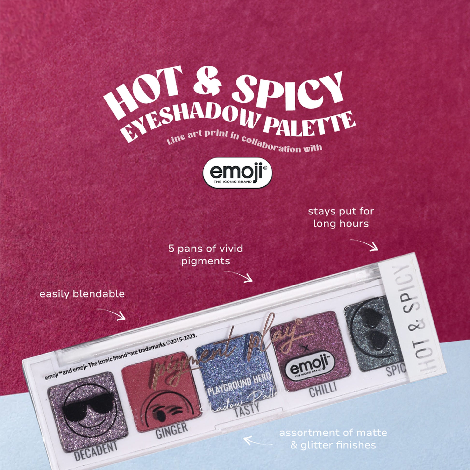 Pigment Play X Emoji Max Effects Mini Palette - Hot And Spicy