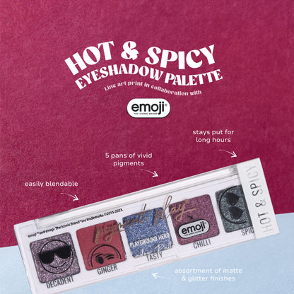 Pigment Play X Emoji Max Effects Mini Palette - Hot And Spicy