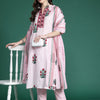 Dhiyona IE Floral Printed Pure Cotton Kurta with Trousers & With Dupatta