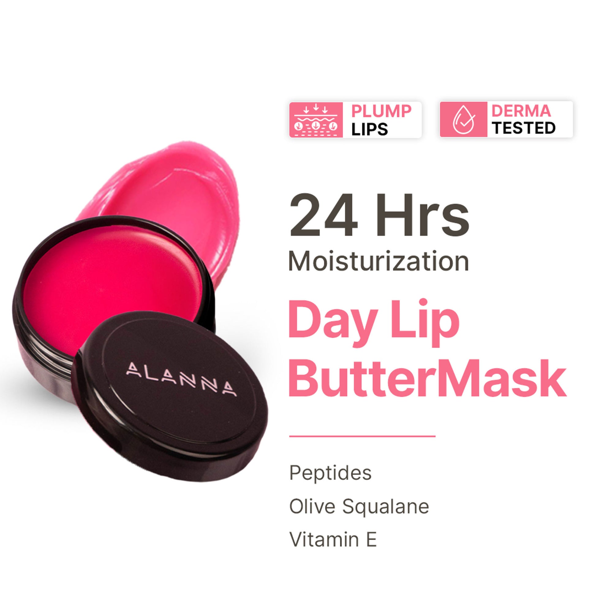 ALANNA Day Lip ButterMask, Moisturizing Daytime Lip Care, For Dark & Dry Pigmented Lips