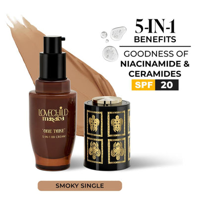 LoveChild Masaba One Take 5-In-1 BB Cream SPF 20 PA++ - Smoky Single