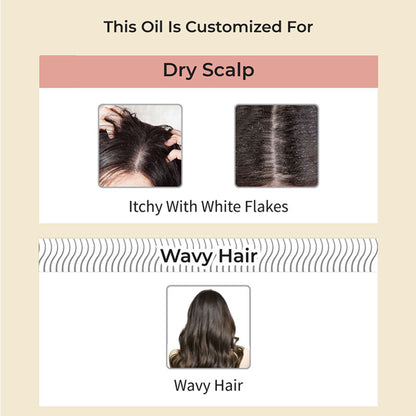 Vedix Hair Oil- Dry Scalp & Wavy Hair - Vapra Root Stimulating Hair Oil