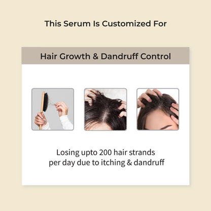 Vedix Nuyantra Pro Hair Growth Serum With Dandruff Care Neem + Tulsi + Bhringraj