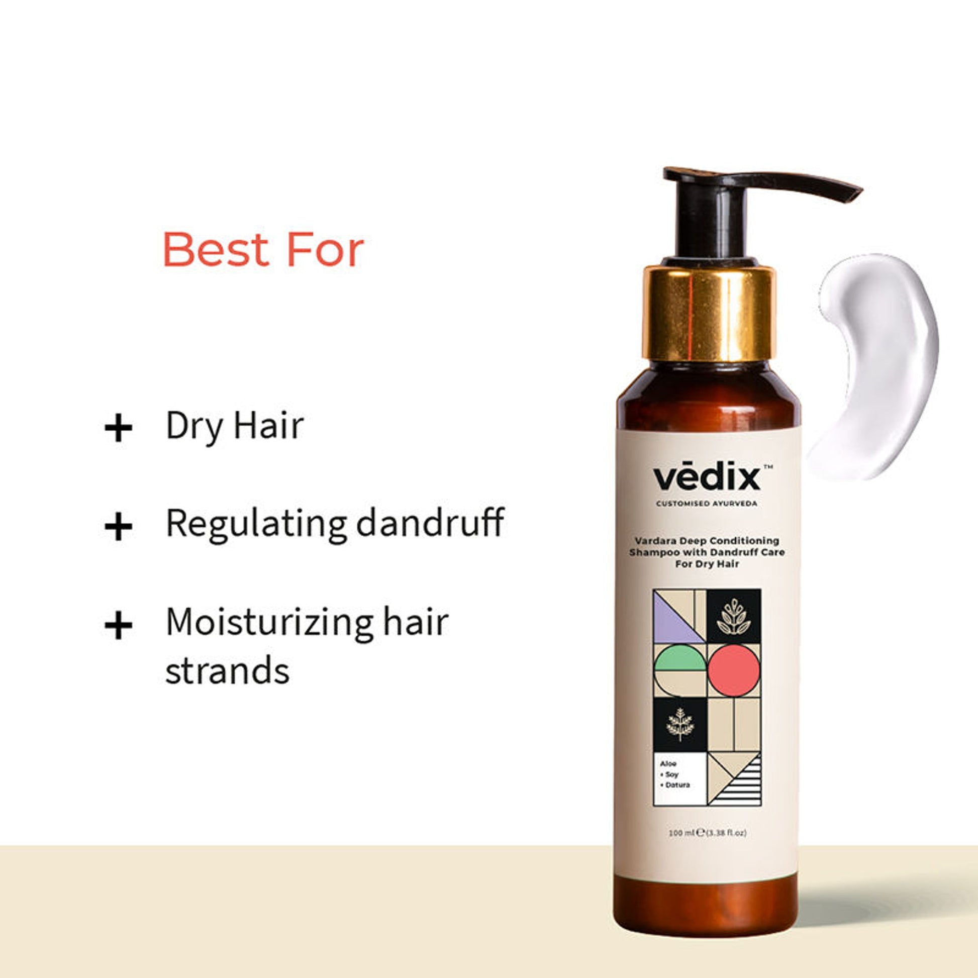 Vedix Dandruff Shampoo - Dry Hair - Vardara Deep Conditioning Dandruff Shampoo