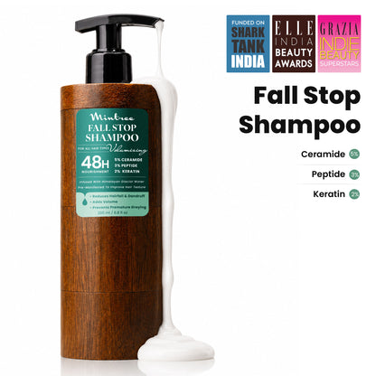 Mintree Organic Anti Hair Fall Shampoo with Ceramides&Rosemary Oil for Dry&Frizzy Hair|For Men&Women