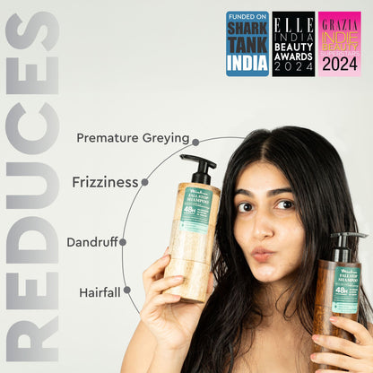 Mintree Organic Anti Hair Fall Shampoo with Ceramides&Rosemary Oil for Dry&Frizzy Hair|For Men&Women