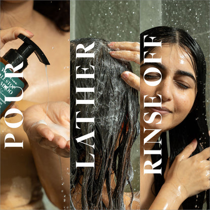 Mintree Organic Anti Hair Fall Shampoo with Ceramides&Rosemary Oil for Dry&Frizzy Hair|For Men&Women