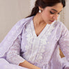 Indyancart IE Women Floral Embroidered Cotton Kurta with Trousers & Dupatta