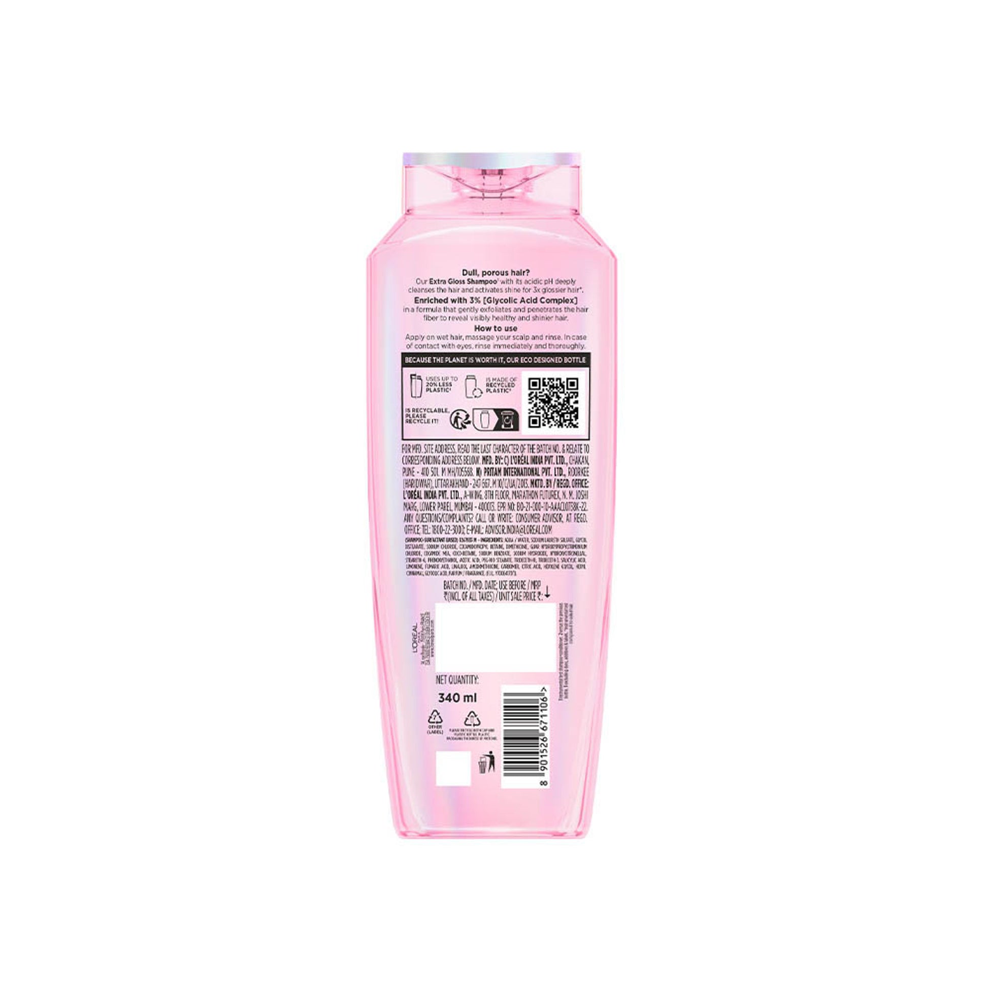 L'Oreal Paris Glycolic Gloss Shine Boosting Shampoo