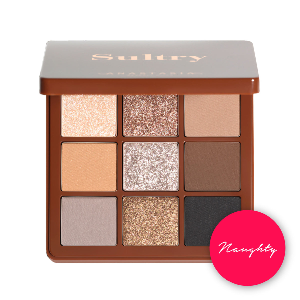 Mini Anastasia Beverly Hills Sultry Palette with six neutral eyeshadow shades and sleek packaging.