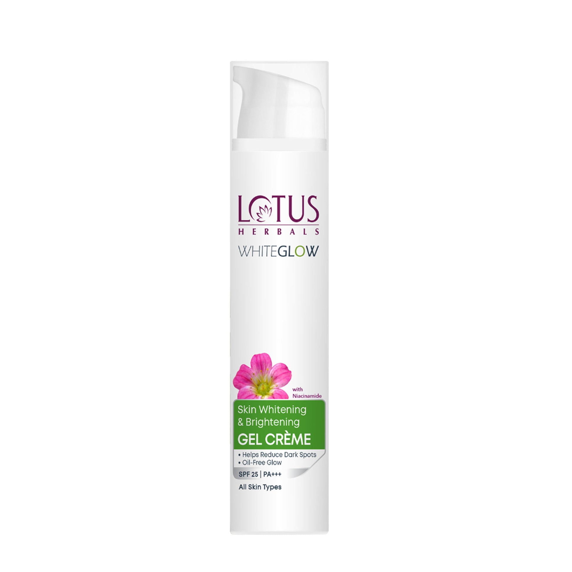 Lotus Herbals WhiteGlow Skin Whitening & Brightening Gel Cream|With Niacinamide|All Skin Types
