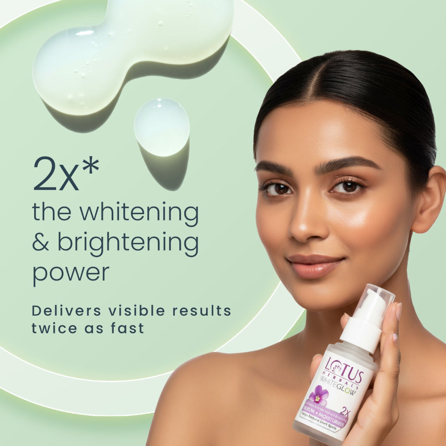 Lotus Herbals WhiteGlow Intensive Skin Whitening & Brightening Serum + Moisturiser,Reduce Dark Spots