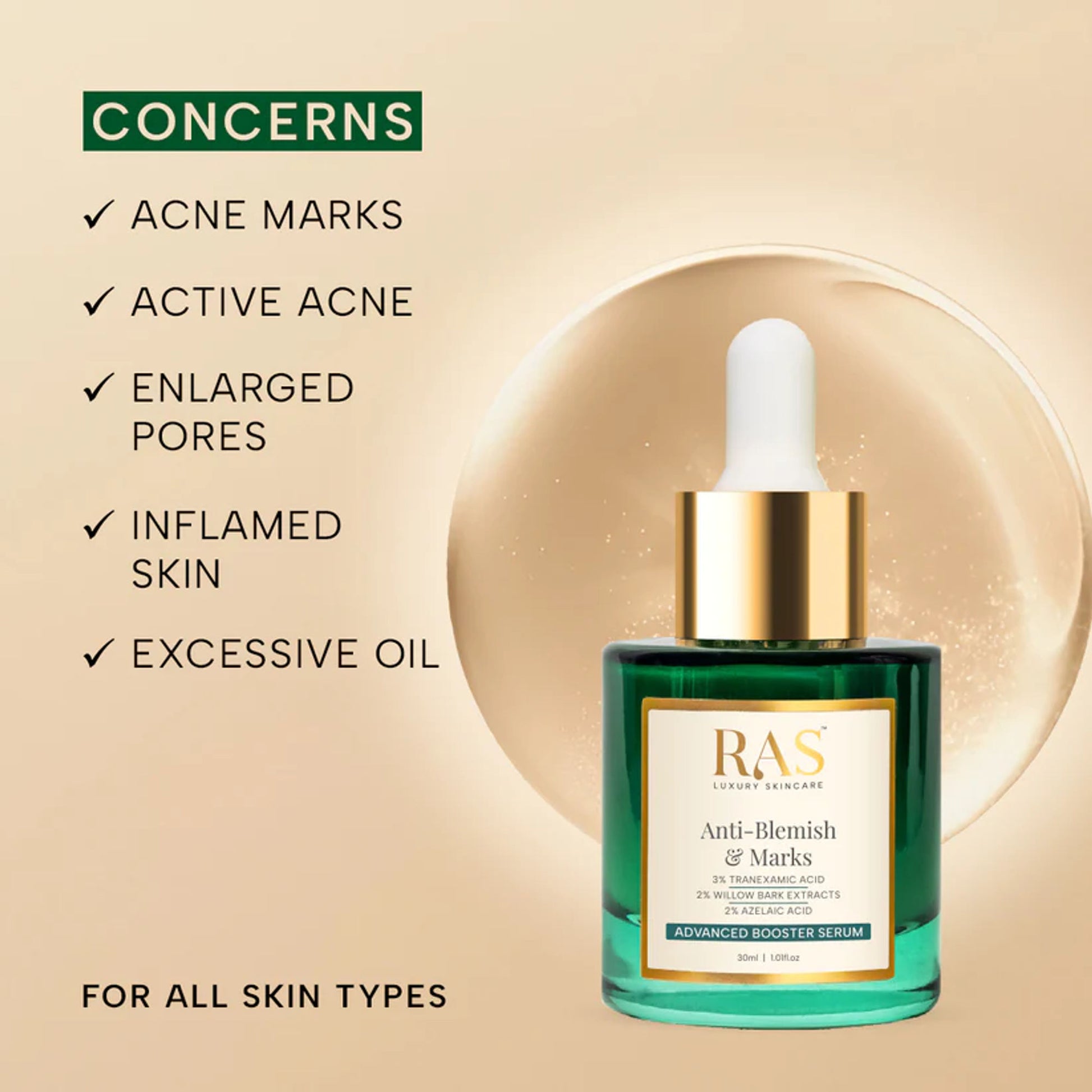 RAS Luxury Oils Anti-Blemish & Marks Advanced Booster Serum