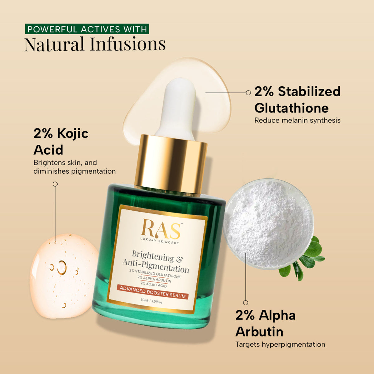 RAS Luxury Oils Brightening & Anti Pigmentation Advanced Booster Serum
