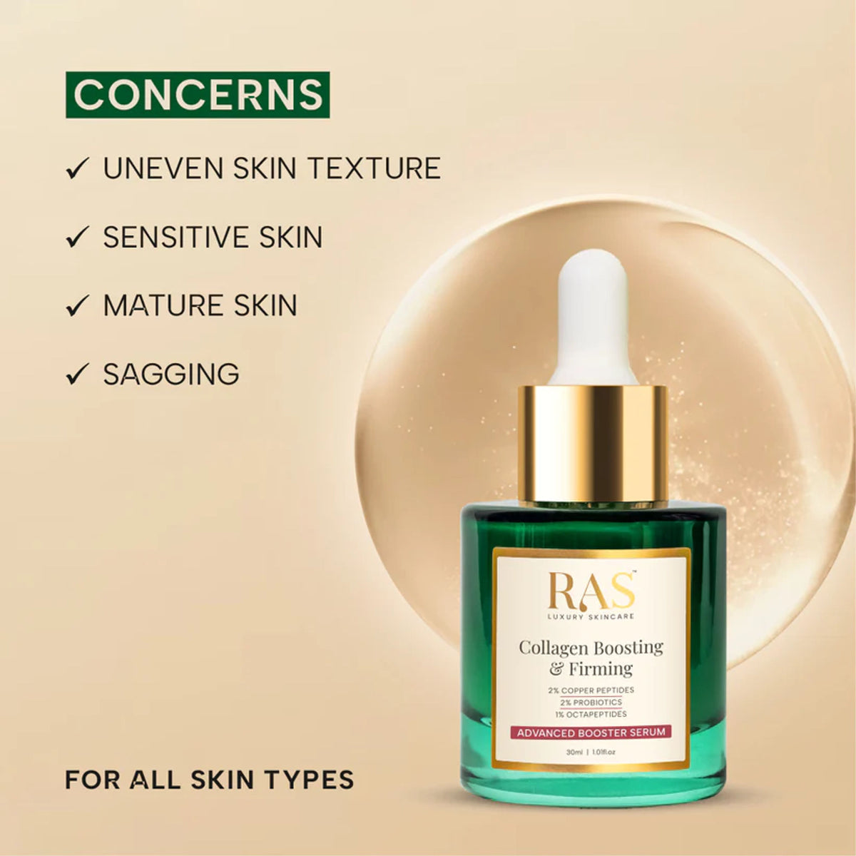 RAS Luxury Oils Collagen Boosting & Firming Advanced Booster Serum