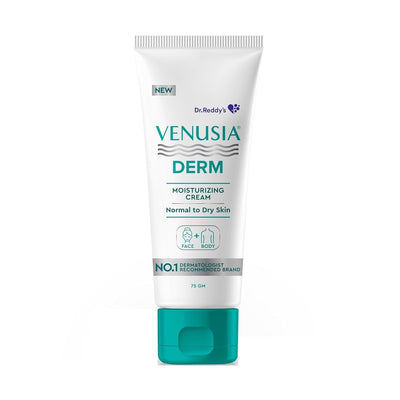 Venusia Derm Moisturizing Lotion | 24-hour Intense Hydration| |Hypoallergenic | 75g