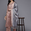 Dhiyona VA Women's Jacquard Gota Embellished Kurta Set