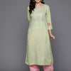 Dhiyona IE Floral Embroidered Sequinned Kurta