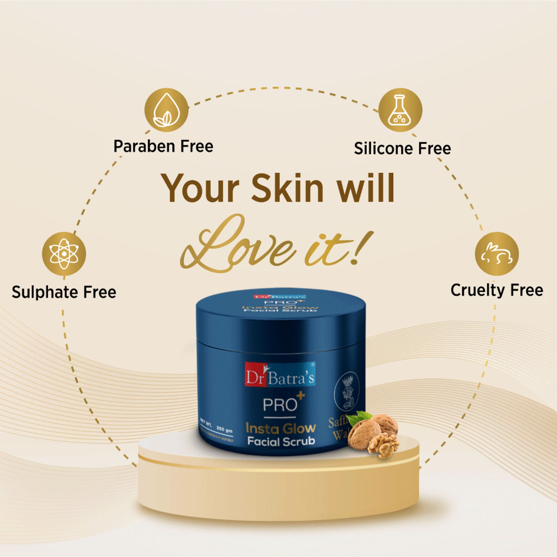 Dr.Batra's Pro+ Insta Glow Facial Scrub