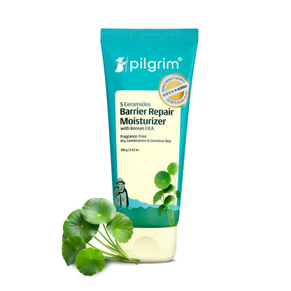 Pilgrim 5 Ceramides Barrier Repair Moisturizer with Korean CICA Lightweight & Non-Sticky