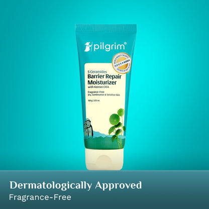 Pilgrim 5 Ceramides Barrier Repair Moisturizer with Korean CICA Lightweight & Non-Sticky