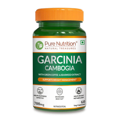 Pure Nutrition Garcinia Cambogia with Green Coffee & Seaweed Extract Capsules