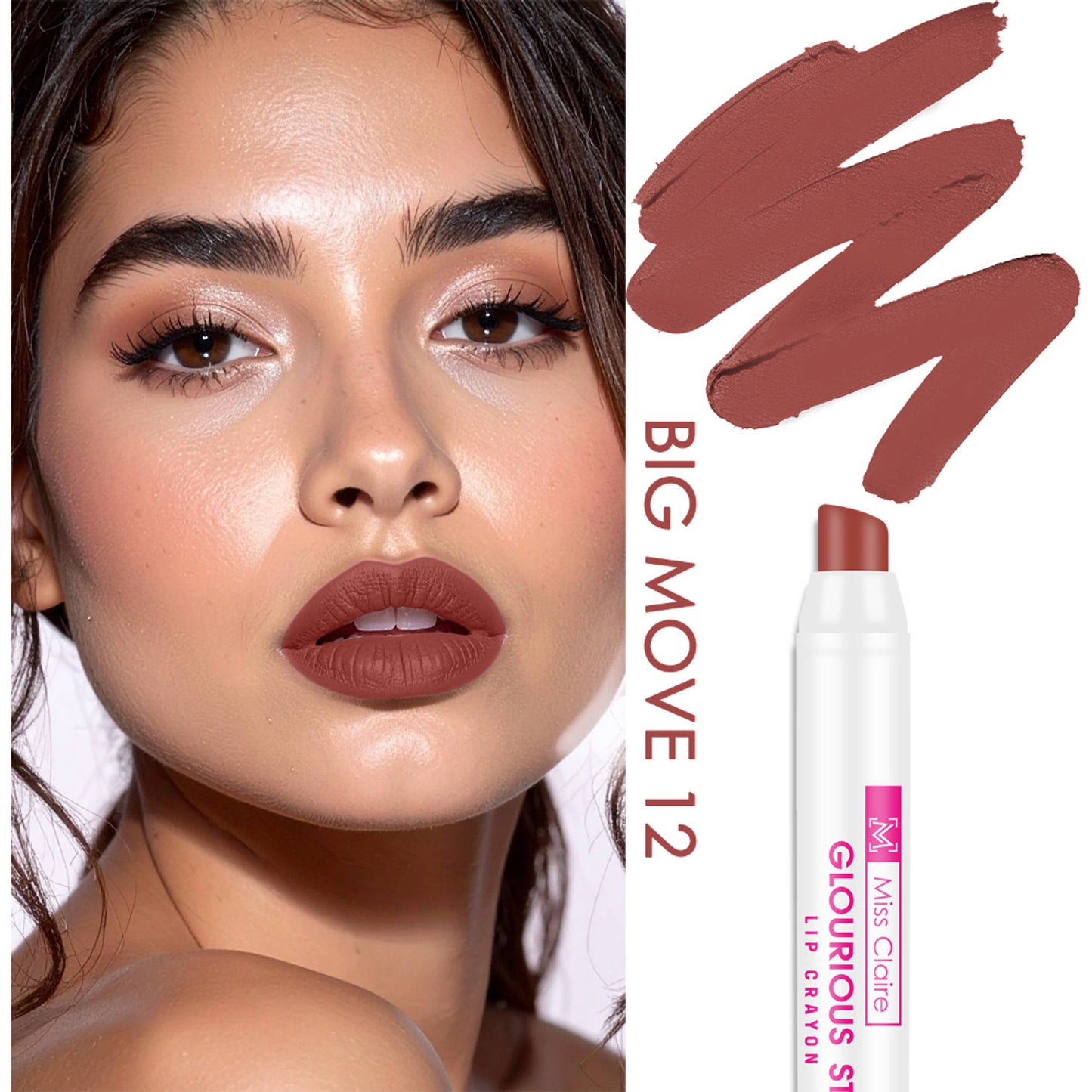 Miss Claire Glourious Stay Lip Crayon - 12 Big Move