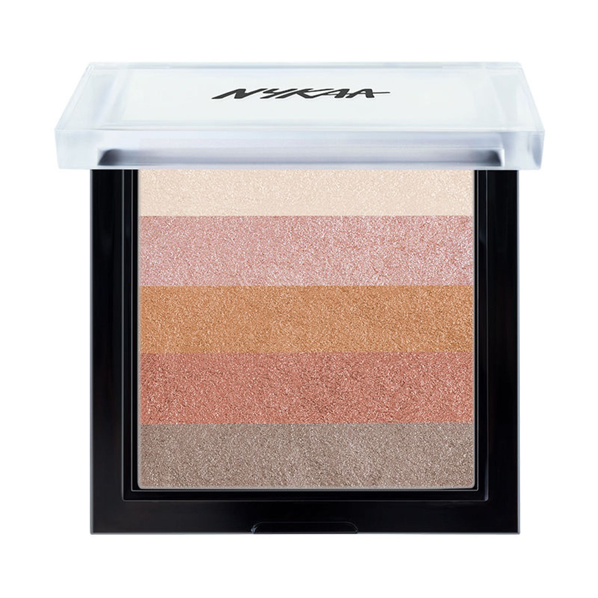 Nykaa Cosmetics Glow Goals! Shimmer Brick Highlighter Palette - Shimmer Rays