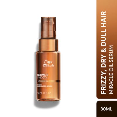 Wella Professionals Ultimate Smooth Miracle Oil Serum for Dry Frizzy Hair with Deep Nourishment