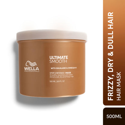 Wella Professionals Ultimate Smooth Hair Mask for Frizzy, Dry, Dull Hair Up to 85% Smooth Hair