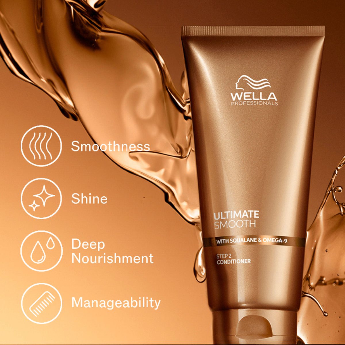 Wella Professionals Ultimate Smooth Conditioner for Frizzy Hair Up to 85% Smooth Hair