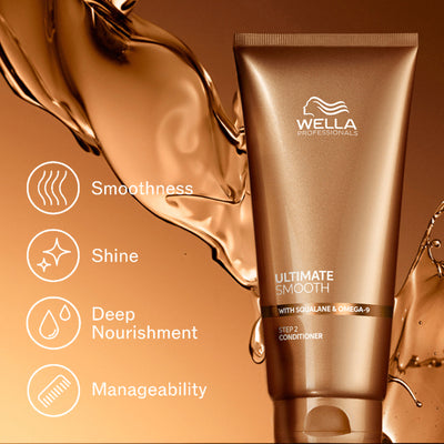 Wella Professionals Ultimate Smooth Conditioner for Frizzy Hair Up to 85% Smooth Hair