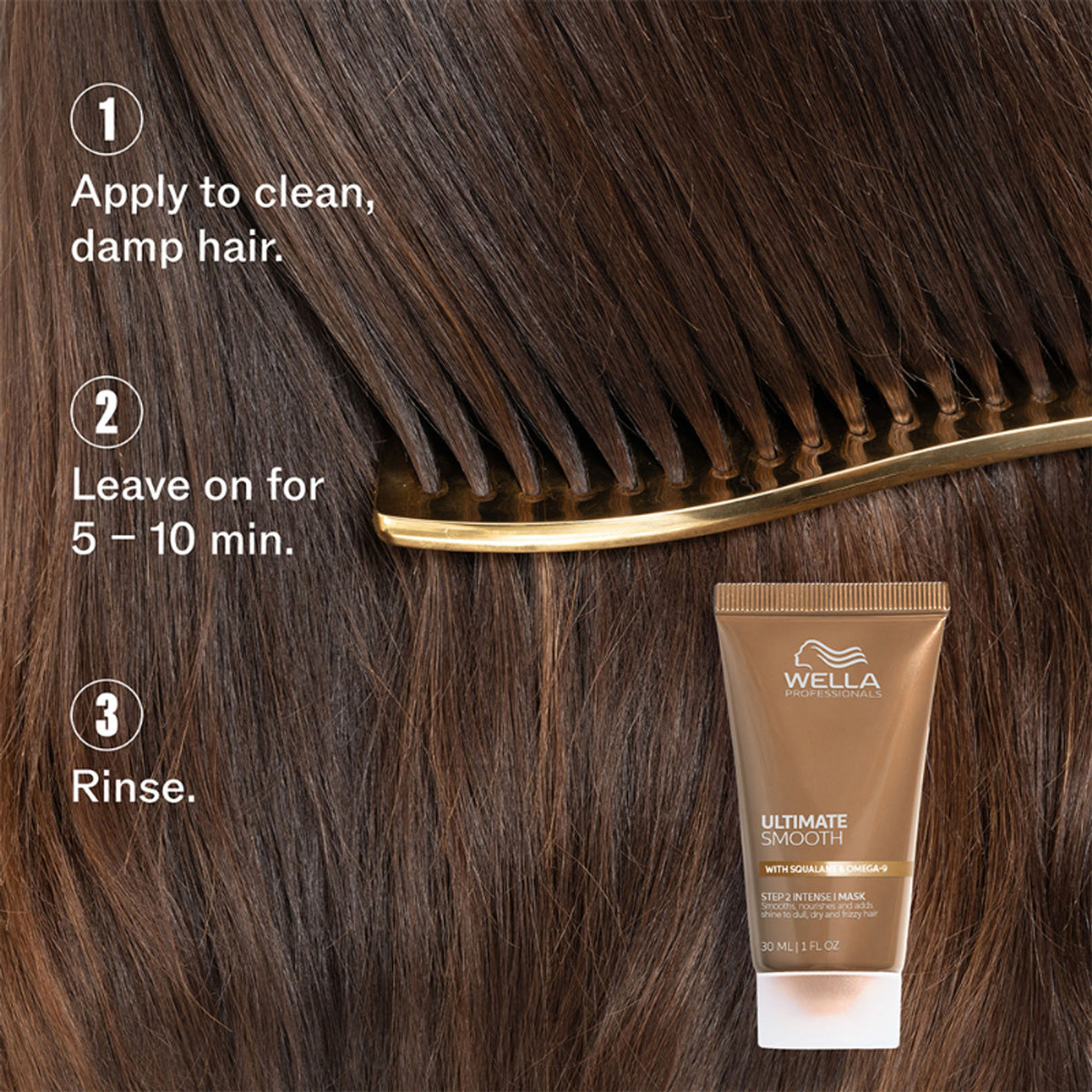 Wella Professionals Ultimate Smooth Hair Mask for Frizzy, Dry, Dull Hair Up to 85% Smooth Hair