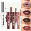 Ronzille Non Transfer Matte Liquid Lipstick Plus Lip Gloss - Nudes And Browns Pack Of 4