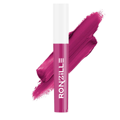 Ronzille Non Transfer Matte Liquid Lipstick Plus Lip Gloss - Blush And Pinks Pack Of 4