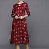 Dhiyona IE Ethnic Motifs Printed Tie-Up Detail A-Line Kurta