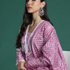 Dhiyona IE Women Floral Printed Regular Pure Cotton Kurta with Trousers & With Dupatta