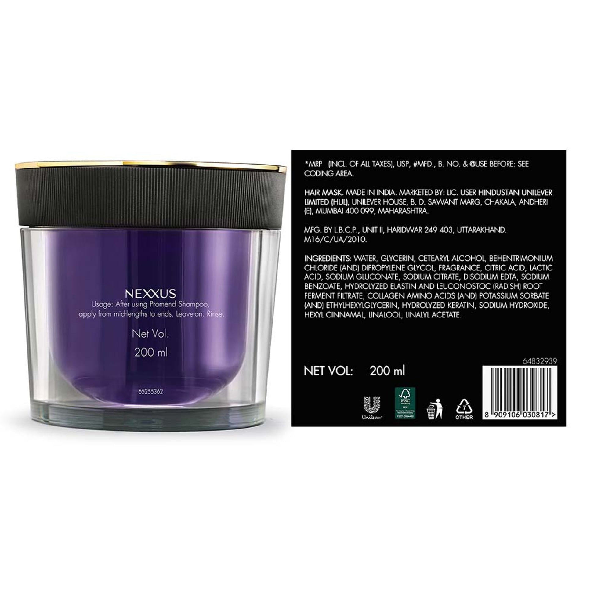 NEXXUS Promend Volume Elastinizing Bond Treatment Mask for Thin & Flat Hair
