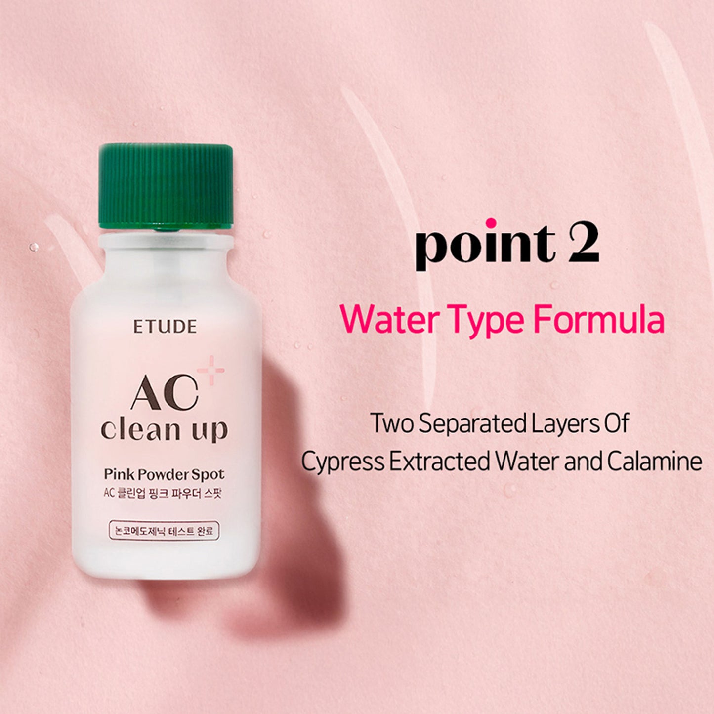ETUDE Ac Clean Up -Pink Powder Acne Spot Corrector, For Active Acne