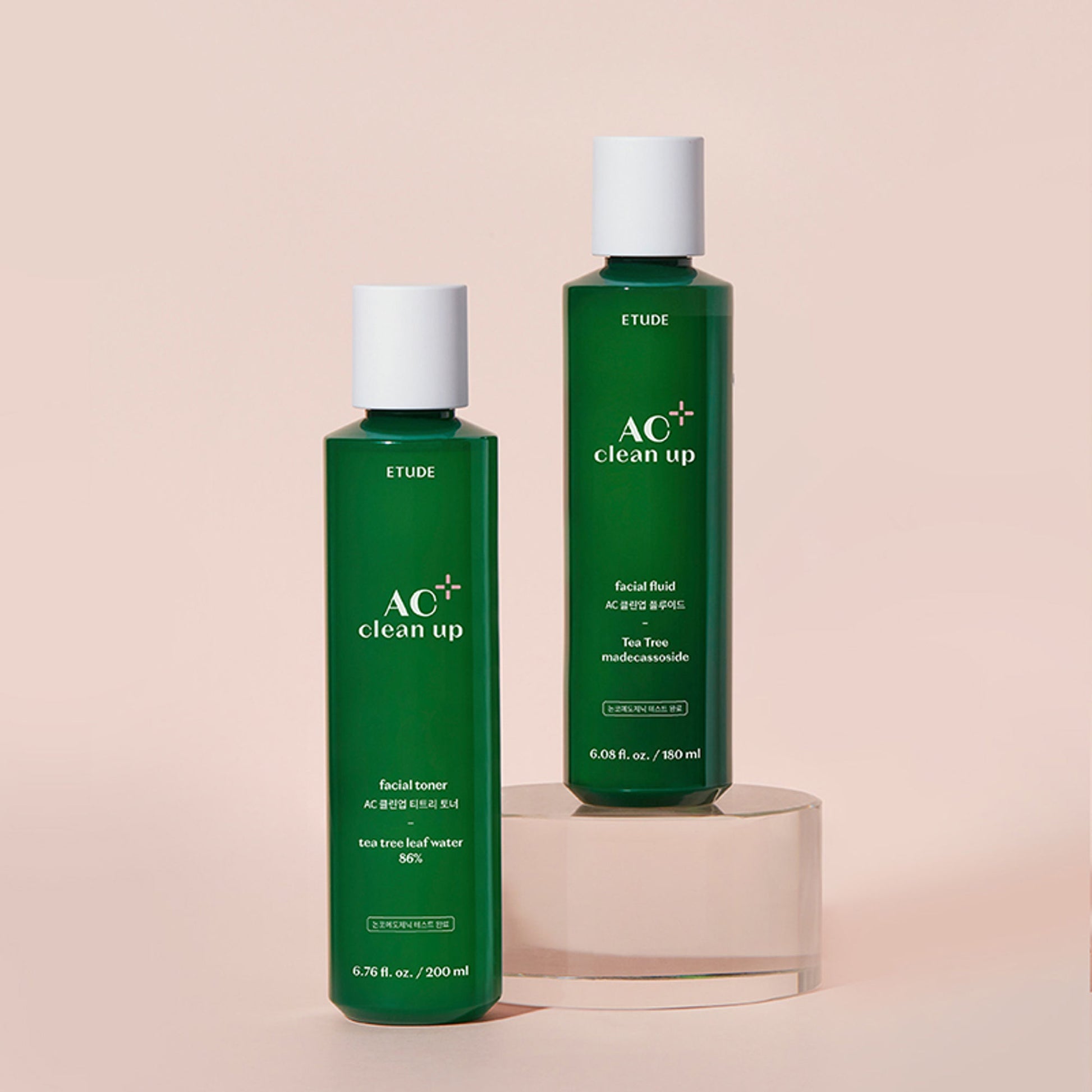 ETUDE Ac Clean Up Facial Fluid, Lightweight Moisture, Deduces Dark Acne Spots