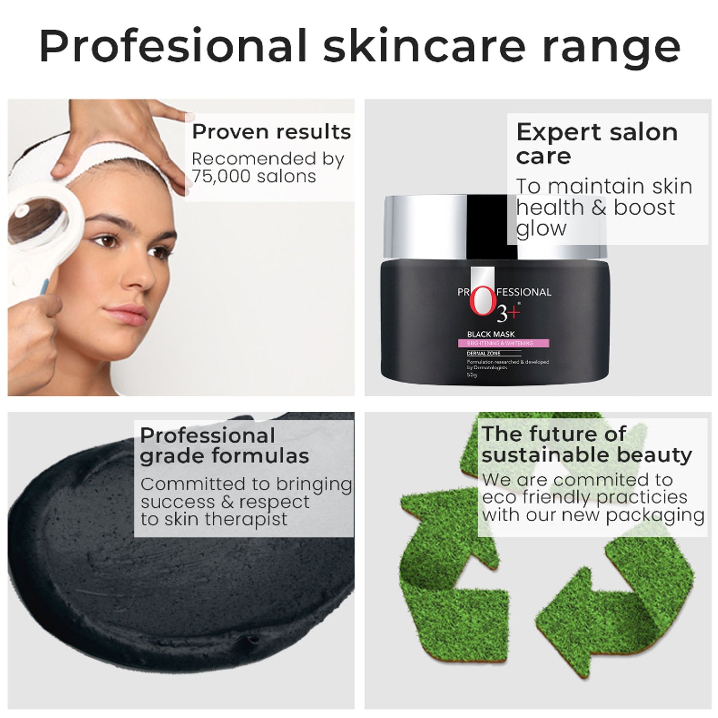 O3+ BLACK MASK Brightening & Whitening For Tan Removal & Soft-Smooth Skin - 100% Natural & Vegan