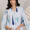 Indyancart IE Women Ethnic Motifs Printed Regular Pure Cotton Kurta with Trousers & With Dupatta
