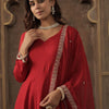 Dhiyona IE Liva Sweetheart Neck Anarkali Kurta With Trousers & Dupatta