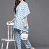 Dhiyona IE Women Printed Pure Cotton Tunic with Trousers